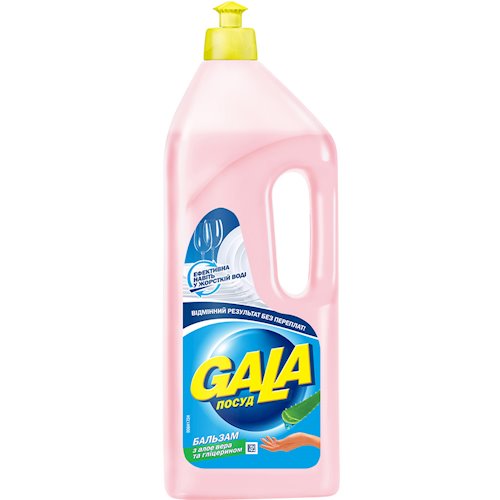 Миючий засіб для посуду GALA Balsam для ніжних рук з гліцерином і алое вера 1л