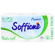 Туалетний папір Soffione Natural білий 3шар 16рул