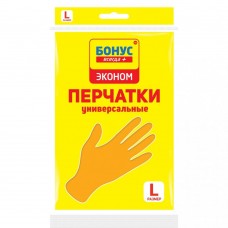 Рукавиці гумові універсальні БОНУС L економ