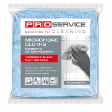 Серветки мікрофібри універсальні 38*38  PROservice 3 шт СИНІ
